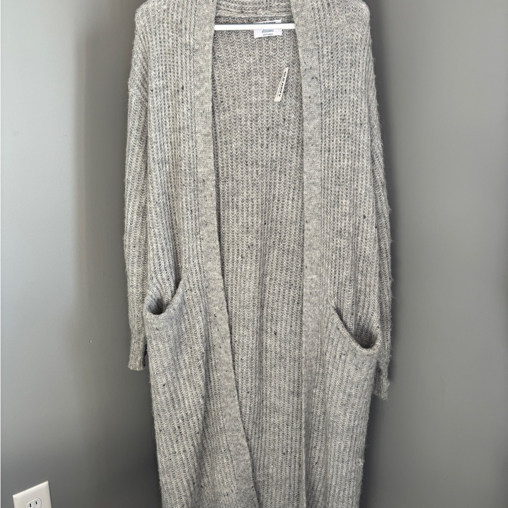 NWT Old Navy Heather Gray Floor Length Women's Cardigan